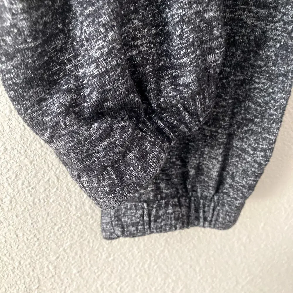 Old Navy Plush Short Sleeve Jumpsuit - Black Jack Space Dye - Medium 8